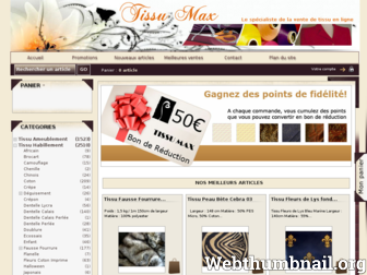 tissu-max.com website preview