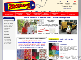 textimania.fr website preview