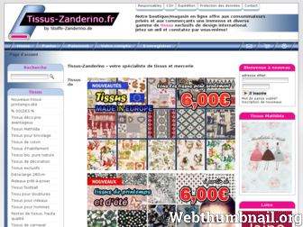 tissus-zanderino.fr website preview