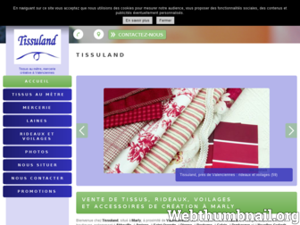 valenciennes-tissuland.fr website preview