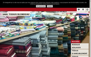 tissus-voilages-donvillelesbains.fr website preview
