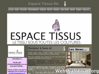 espacetissus.fr website preview
