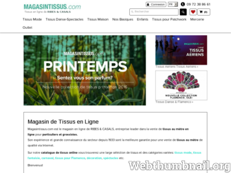 magasintissus.com website preview