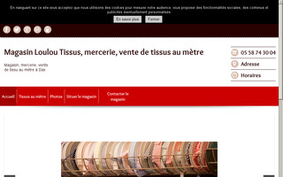 loulou-tissus-dax.fr website preview