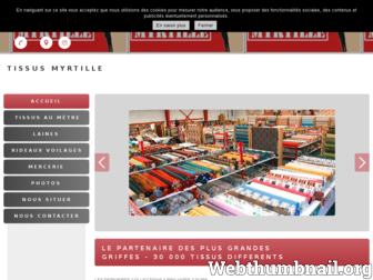 tissus-myrtille-tregueux.fr website preview