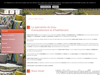 tissus-habillement-cahors.fr website preview