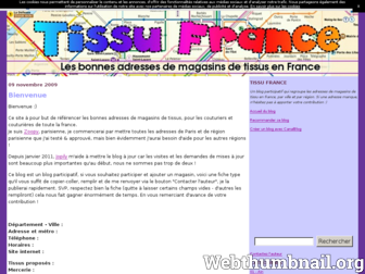 tissufrance.canalblog.com website preview