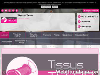 tissus-rideaux-telor.fr website preview