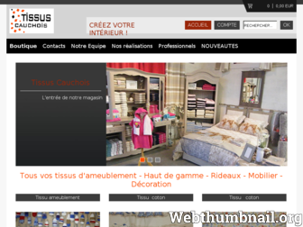 tissuscauchois.com website preview