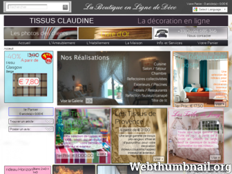 laboutiquetissusclaudine.fr website preview