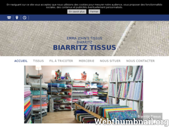 biarritz-tissus-habillement.fr website preview