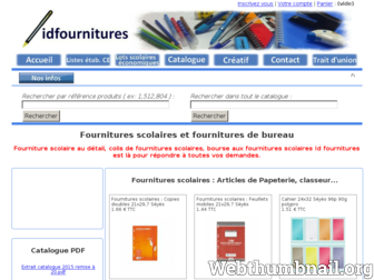idfournitures.com website preview