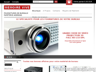 memoirevive-fournitures-de-bureau.com website preview