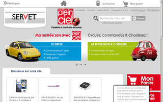 papeterieservet-pleinciel.fr website preview