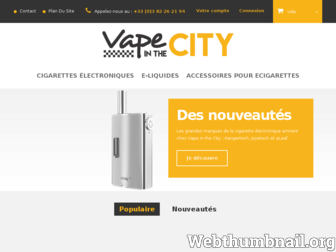 vapeinthecity.fr website preview