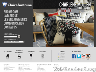 clairefontaine.com website preview