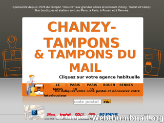 chanzy-tampons.com website preview
