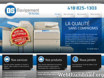 equipementdebureauds.ca website preview