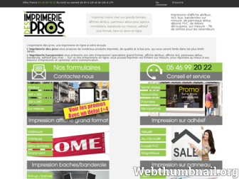 imprimerie-des-pros.fr website preview