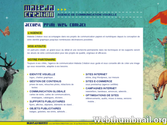 mateda-creation.com website preview