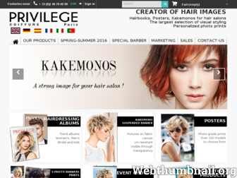 privilegecoiffure.com website preview