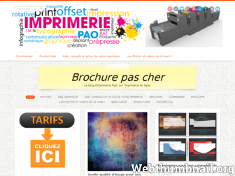 brochure-pas-cher.com website preview