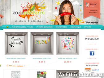 comstickers.com website preview