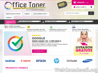 officetoner.fr website preview