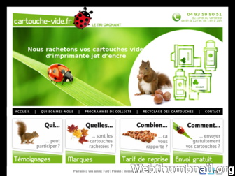 cartouche-vide.fr website preview