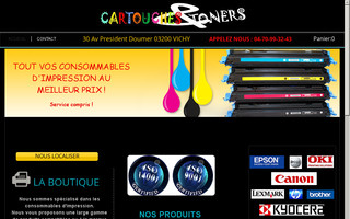 cartouchesettoners.com website preview