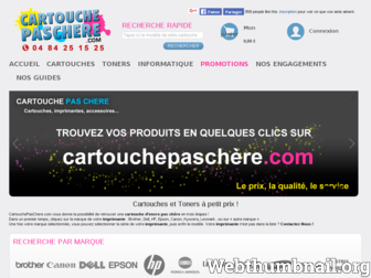 cartouchepaschere.com website preview