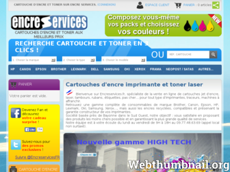 encreservices.fr website preview