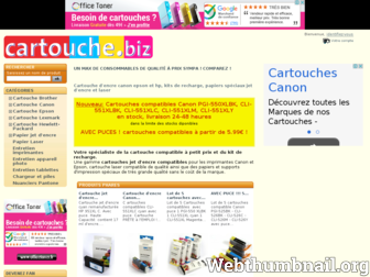cartouche.biz website preview