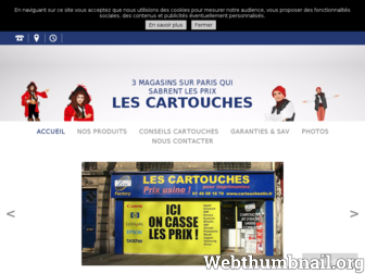 cartouches-paris.fr website preview