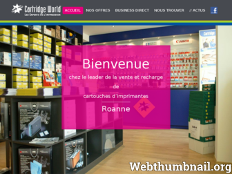 roanne.cartridgeworld.fr website preview