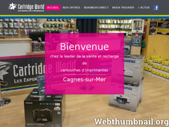 cagnes.cartridgeworld.fr website preview