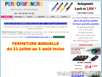 perform-encre.fr website preview
