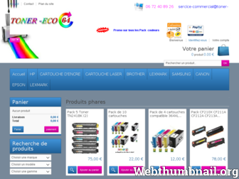 toner-eco64.fr website preview