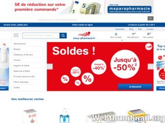 shop-pharmacie.fr website preview