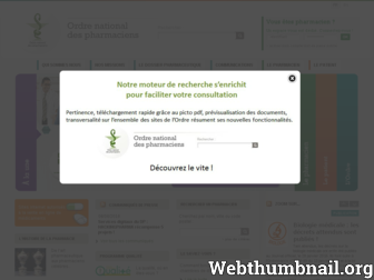 ordre.pharmacien.fr website preview