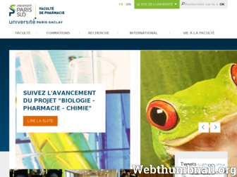 pharmacie.u-psud.fr website preview