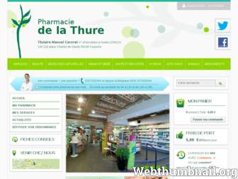 pharmaciedelathure.fr website preview