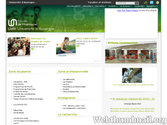 pharmacie.u-clermont1.fr website preview