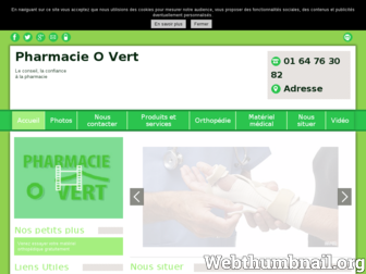pharmacie-o-vert-bussy-stgeorges.fr website preview