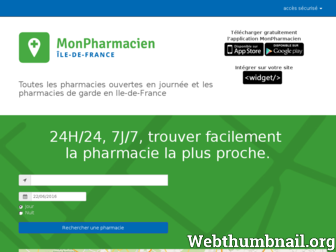monpharmacien-idf.fr website preview