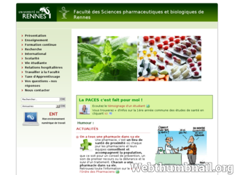 pharma.univ-rennes1.fr website preview