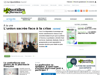 lequotidiendupharmacien.fr website preview