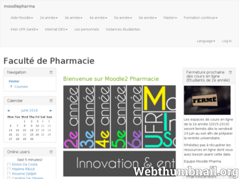 moodle.pharmacie.parisdescartes.fr website preview