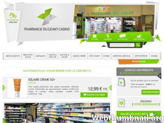 para-pharmacie-geant.mesoigner.fr website preview