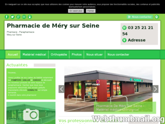 pharmacie-mery.fr website preview